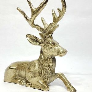 Sitting Deer Decor (Gold Metal) — NWOT!